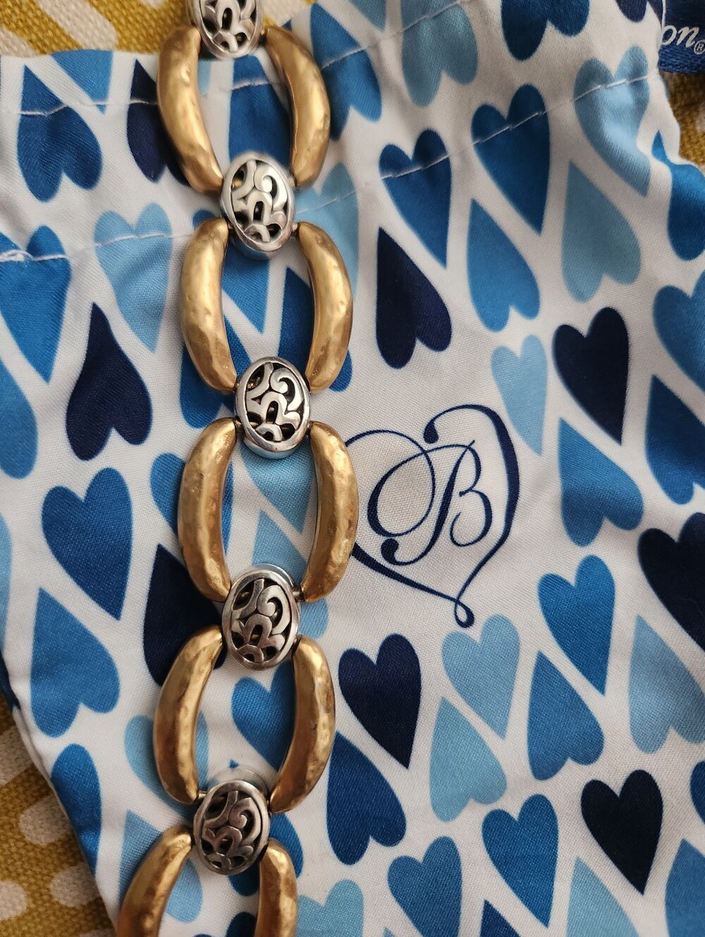 Brighton Sensation Two Tone Link Bracelet Gold & Silver-Tone